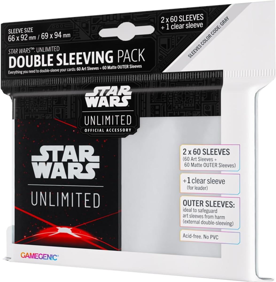 Gamegenic Sleeves: Star Wars Unlimited Space Red Double Sleeving Pack