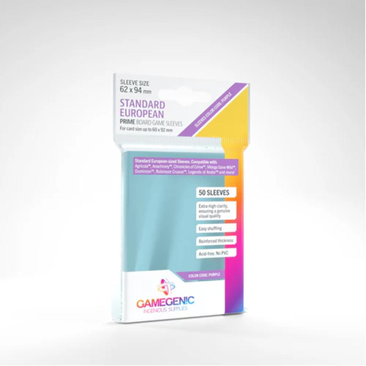 Gamegenic - Prime Standard European- Sized Sleeves 62 x 94 mm (50)