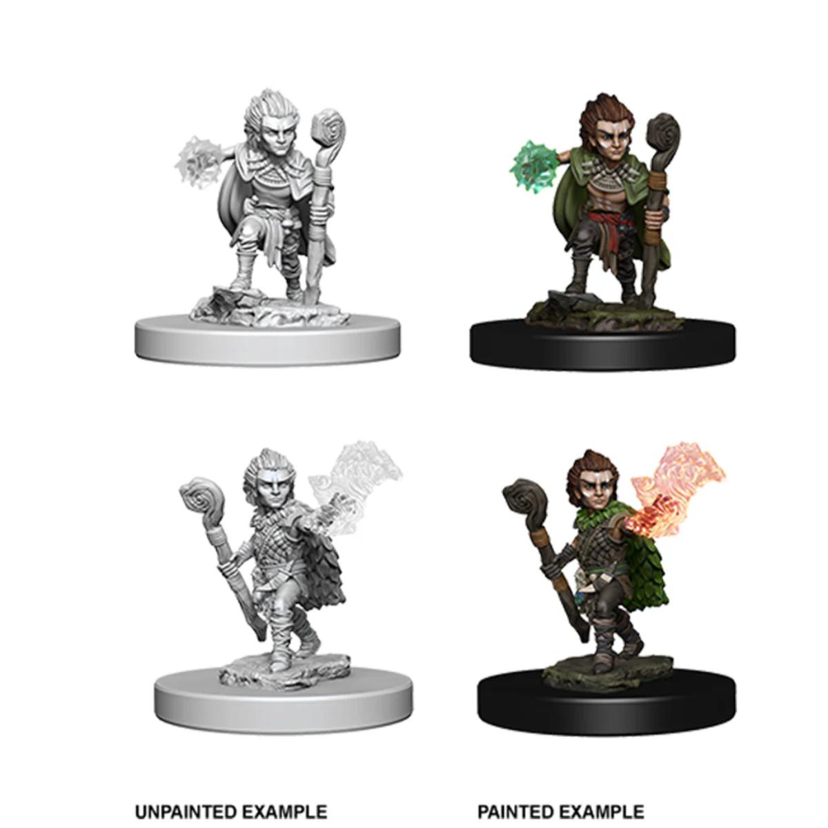 Pathfinder Deep Cuts Unpainted Miniatures: Gnome Male Druid