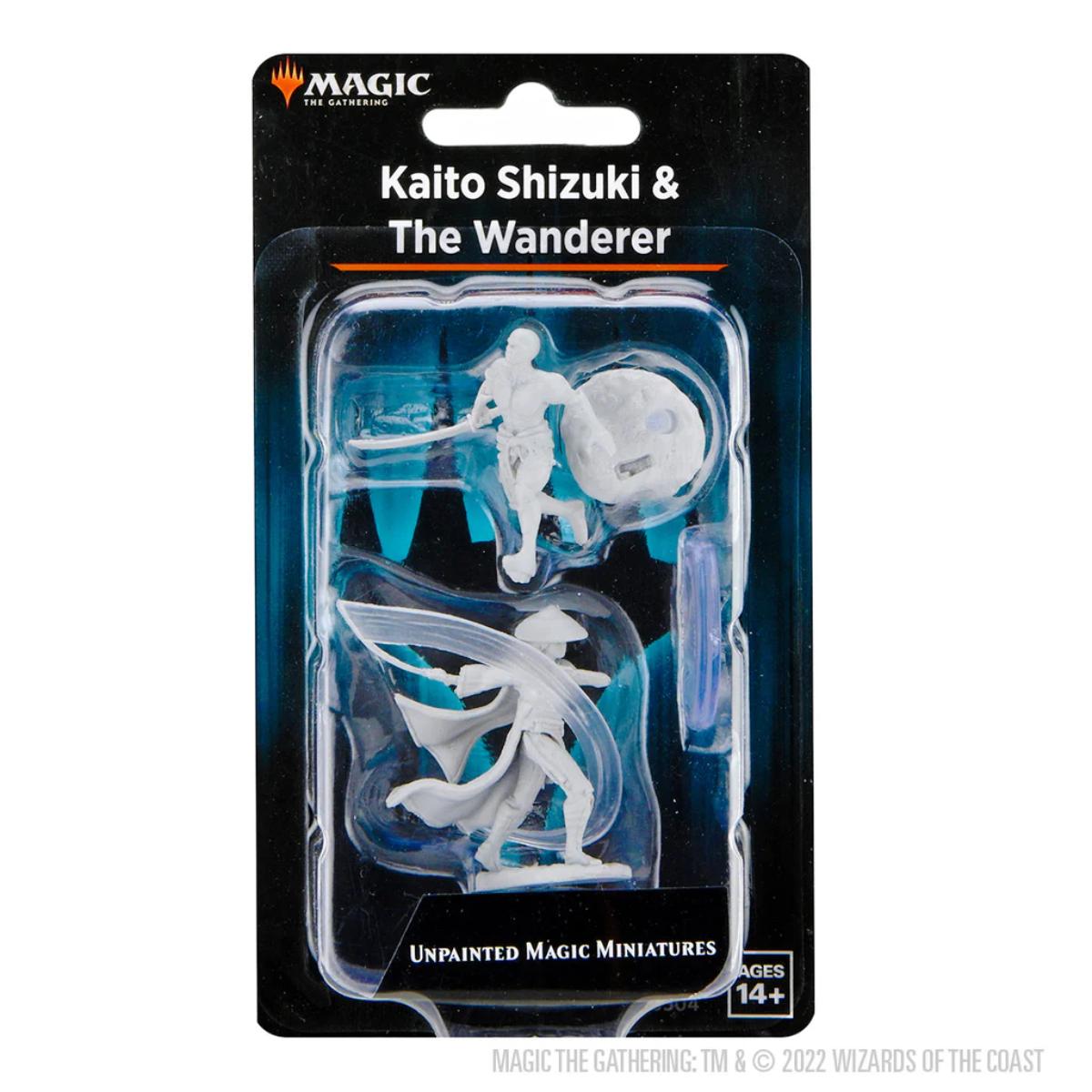 Magic: The Gathering Unpainted Miniatures: Kaito Shizuki & The Wanderer