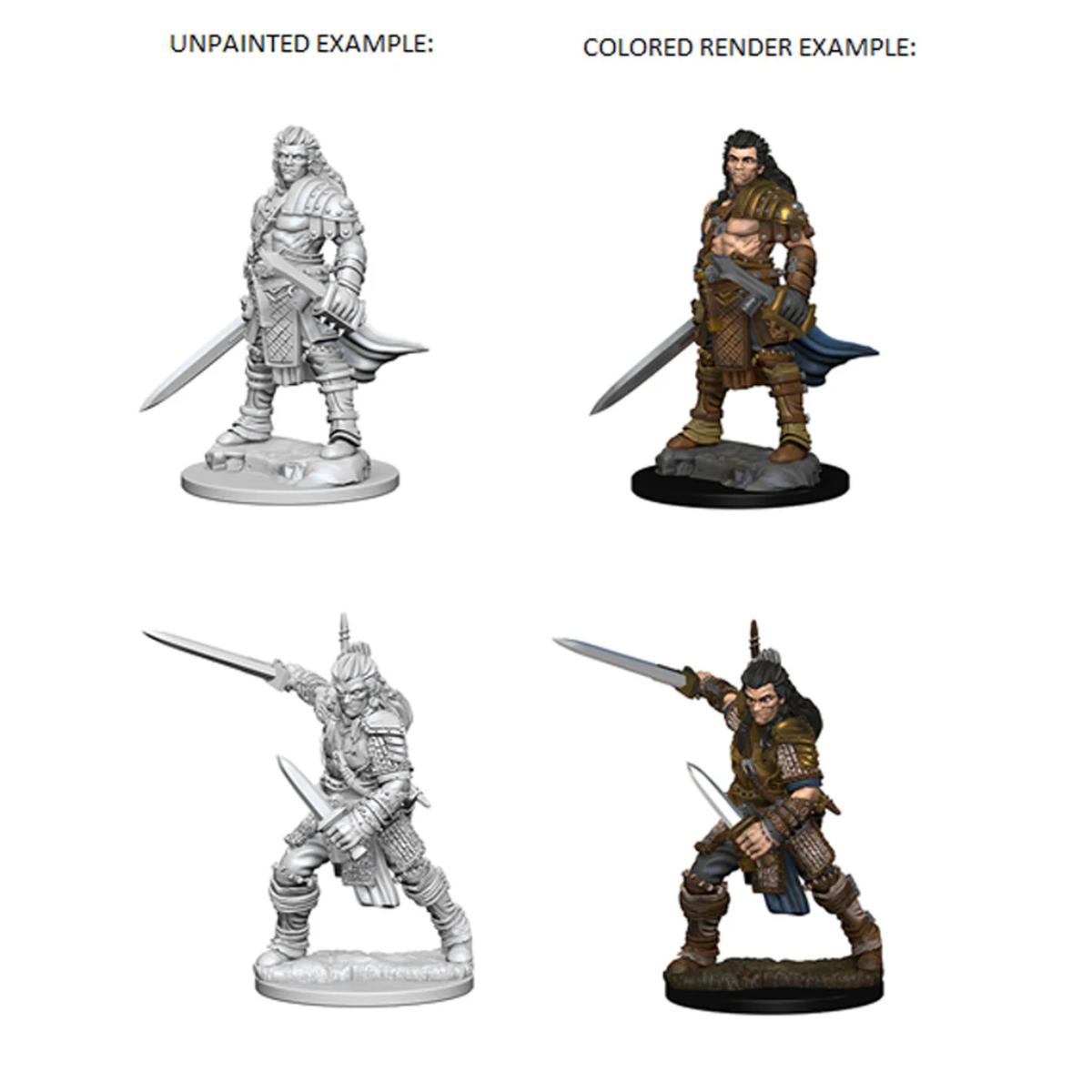 Pathfinder Deep Cuts Unpainted Miniatures: Human Male Fighter