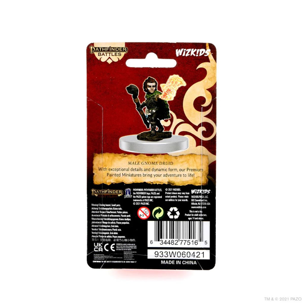 Pathfinder Battles: Premium Painted Figure: Male Gnome Druid