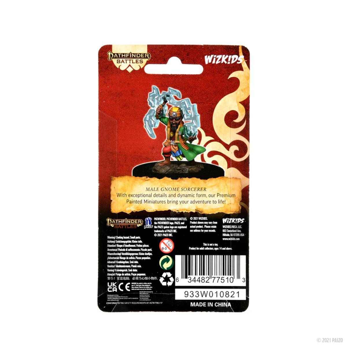 Pathfinder Battles: Premium Painted Figure: Male Gnome Sorcerer
