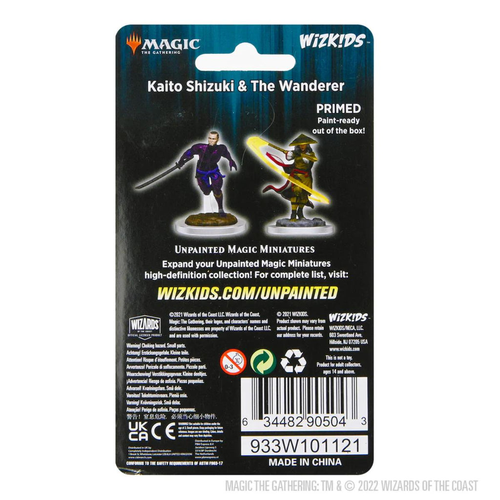 Magic: The Gathering Unpainted Miniatures: Kaito Shizuki & The Wanderer