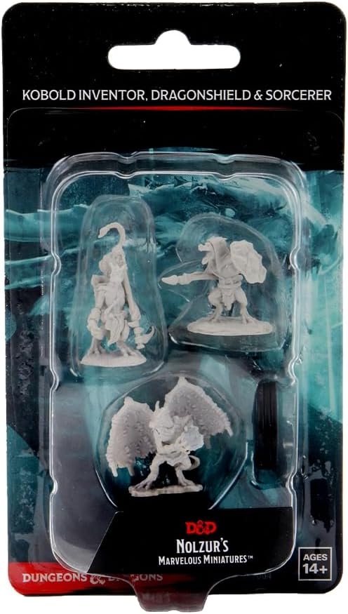 D&D Nolzur's Marvelous Miniatures - Kobold Inventor, Dragonshield & Sorcerer