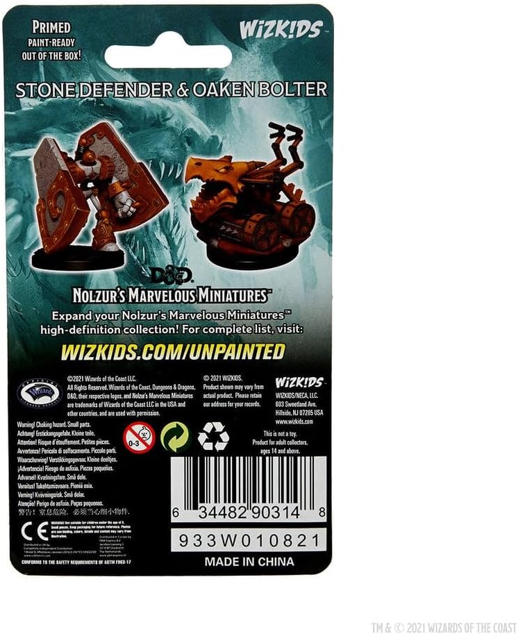 D&D Nolzur's Marvelous Miniatures: Stone Defender & Oaken Bolter