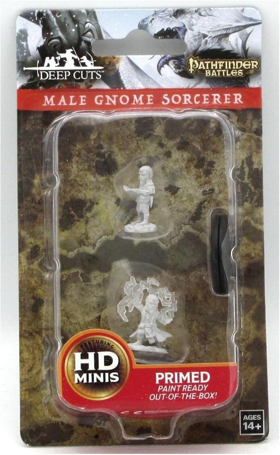 Pathfinder Deep Cuts Unpainted Miniatures: Gnome Male Sorcerer