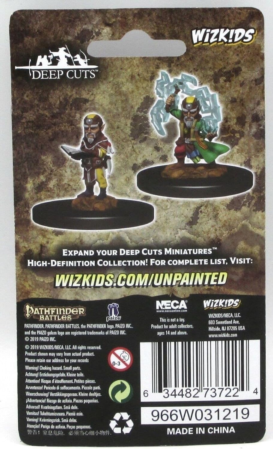 Pathfinder Deep Cuts Unpainted Miniatures: Gnome Male Sorcerer