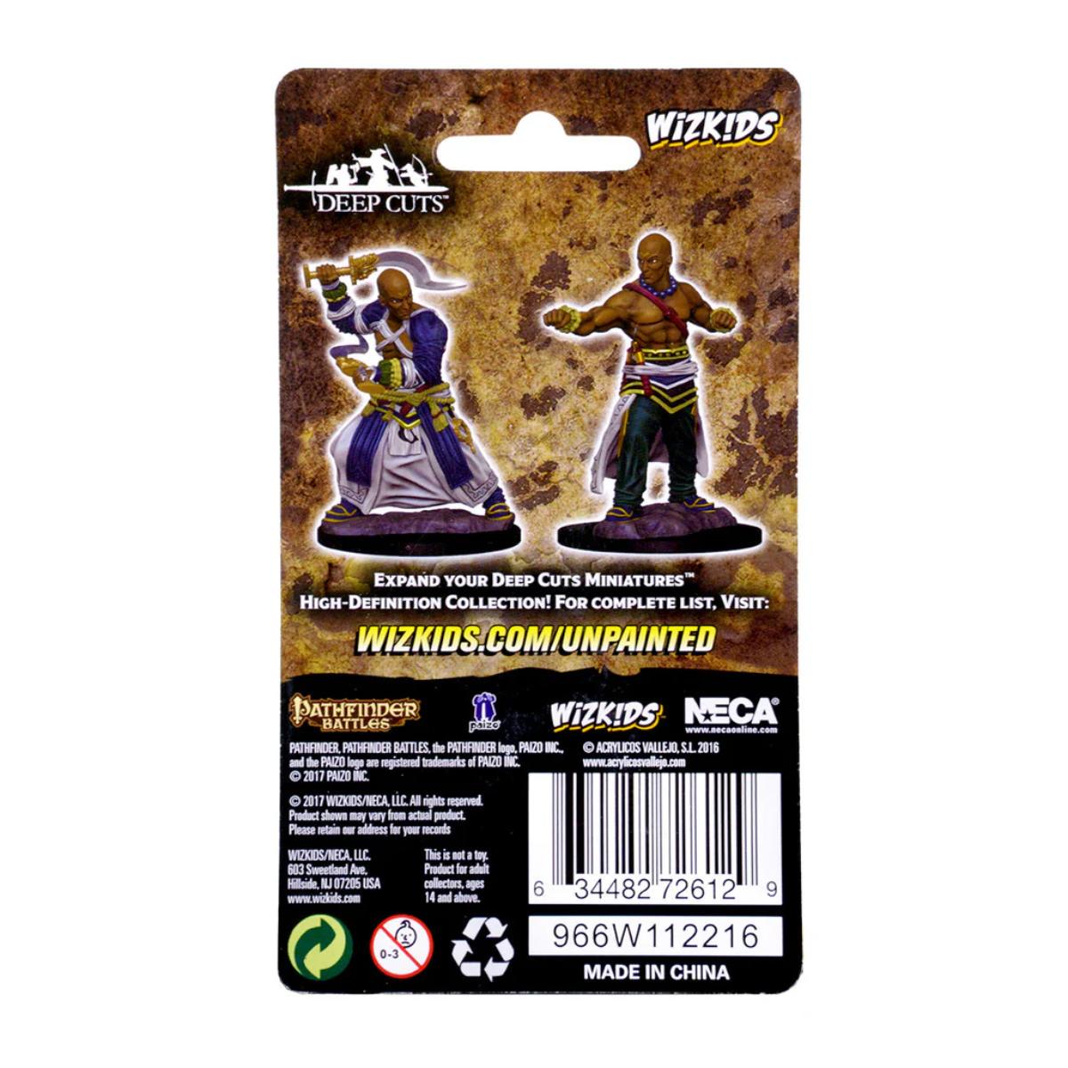 Pathfinder Battles Deep Cuts Miniatures Bundle: Human Male Monk