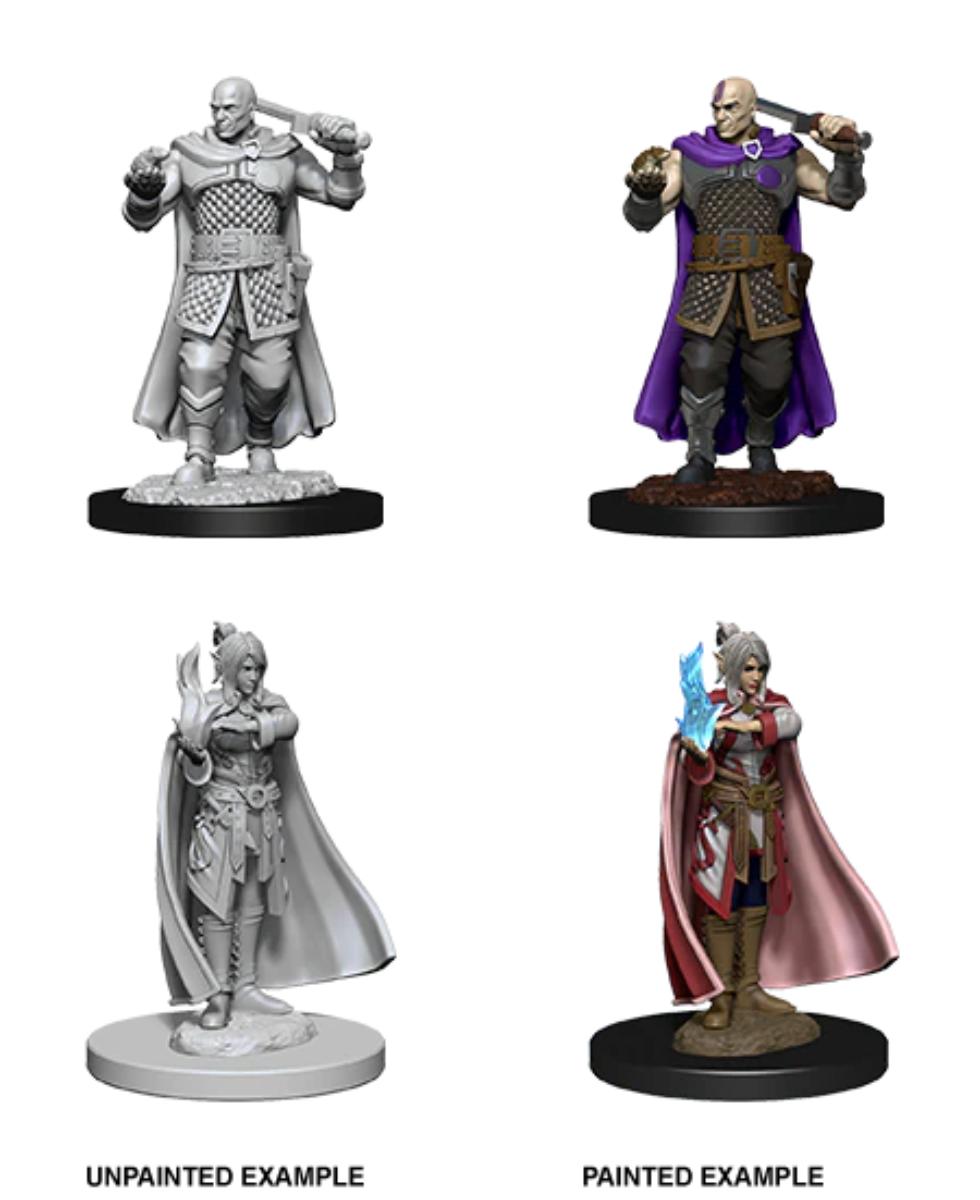 D&D Nolzur's Marvelous Miniatures: Human Ranger & Moon Elf Sorcerer
