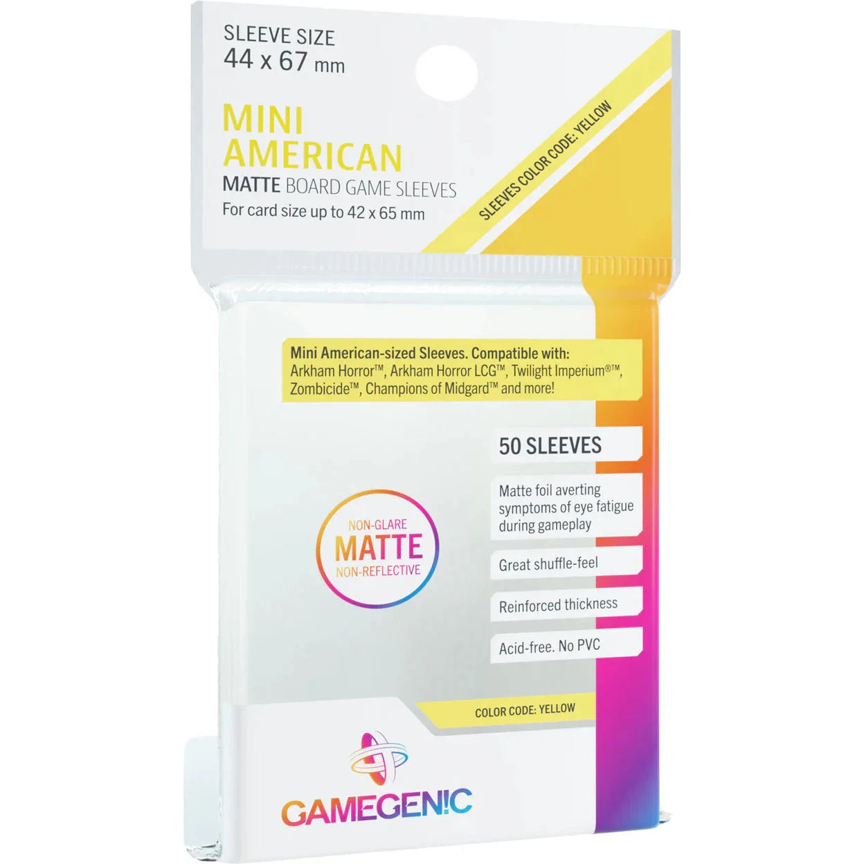 MATTE Sleeves: Mini American (44 x 67 mm)