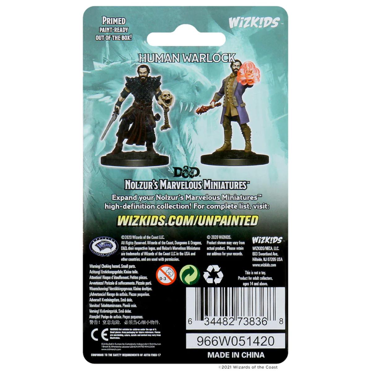 D&D Nolzur's Marvelous Miniatures -Male  Human Warlock