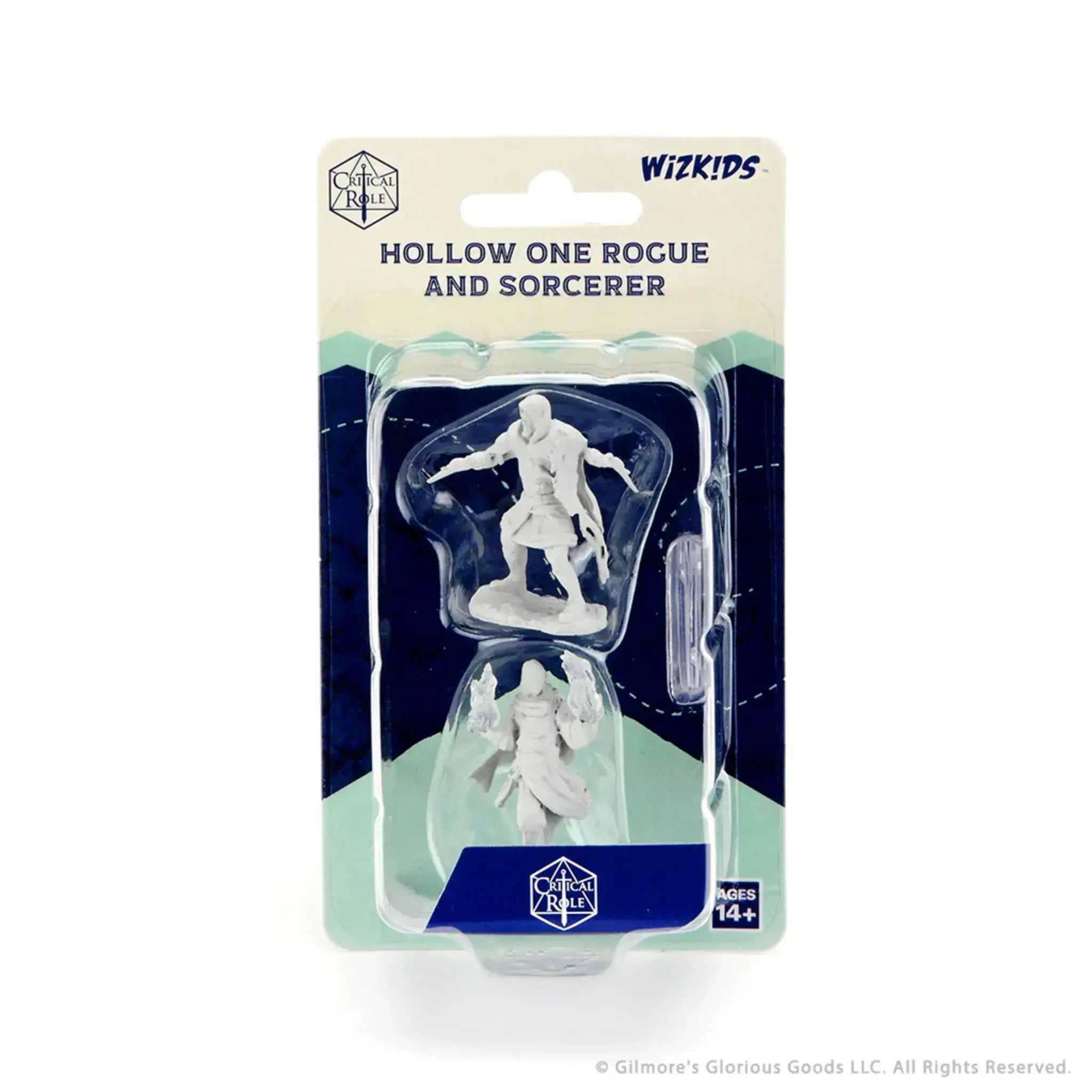 Critical Role Unpainted Miniatures: W1 Hollow One Rogue and Sorceror Male